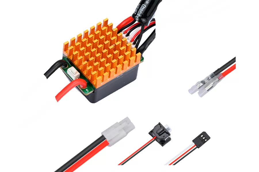 40Aブラシ付きESCエレクトロニクススピードコントローラ1/10スケール電気RCカー用 # H0050