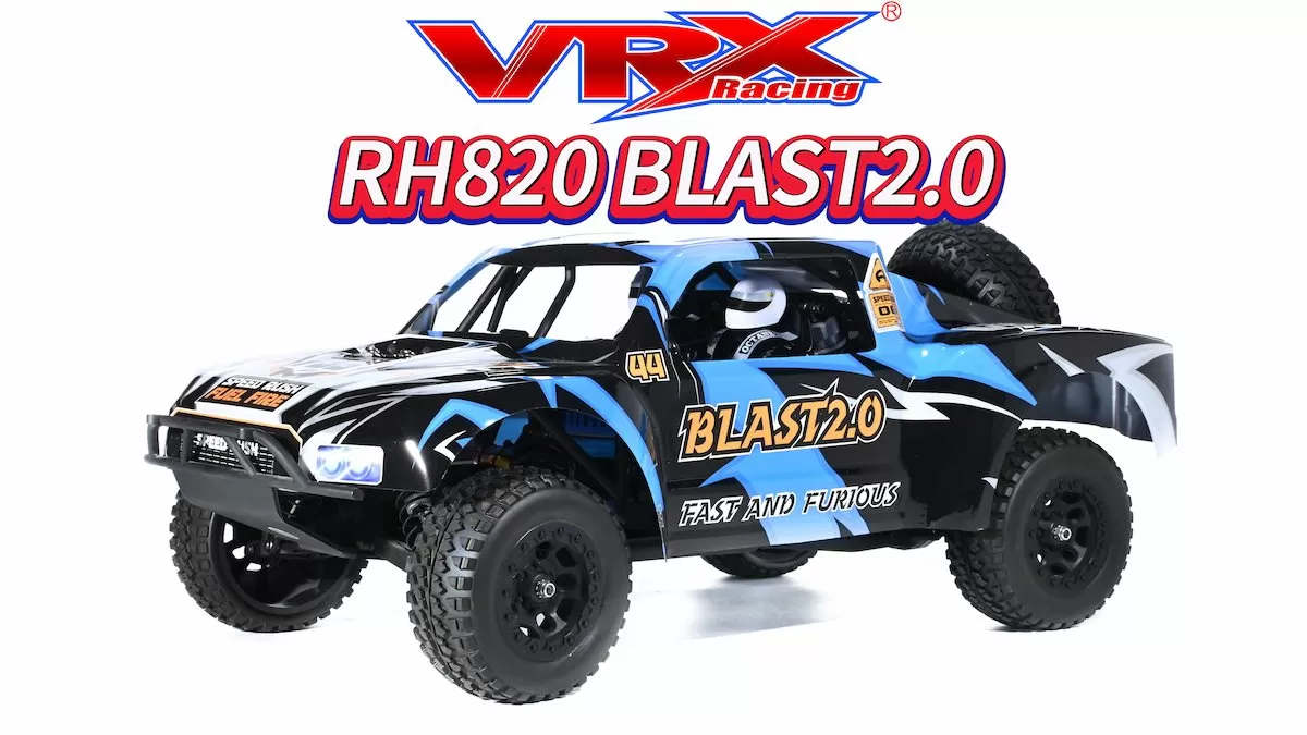 RH820 BLAST 2.0アンボクシング: VRXレーシングの1/8スケール4WDブラシレスショートコーストラックへの深い飛び込み
