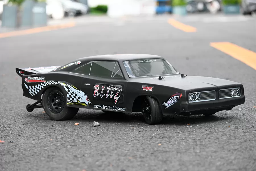 10スケール2WDオンロード電気RCドラッグカー2.4Gブラシレス高速RTR # RH2016