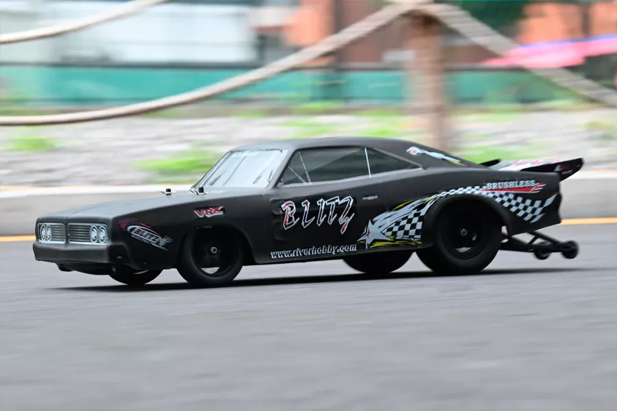 10スケール2WDオンロード電動RCドラッグカー2.4Gブラシレス高速RTR #RH2016